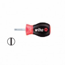 Wiha Softfinish® Slotted Screwdriver - Short Round Blade - 5.5 mm - 26965